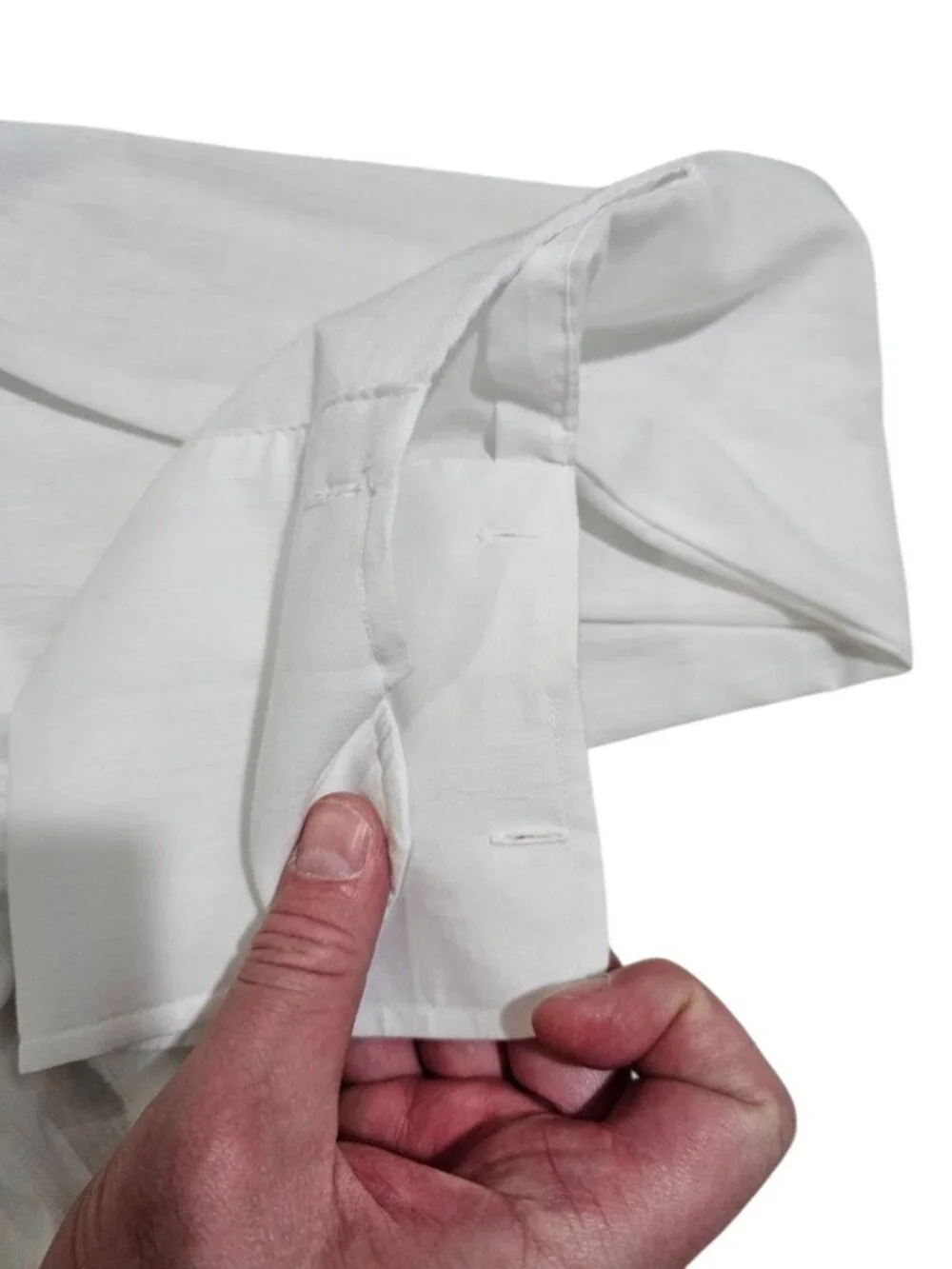 Vintage Mr. Witt Men Large White Tuxedo Shirt Pleated Front French Cuff USA Made - Picture 7 of 7